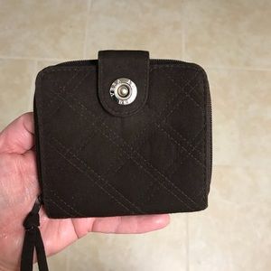 Vera Bradley Microfiber Mini Zip Wallet